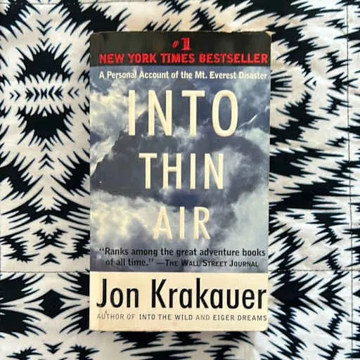 Into Thin Air by Jon Krakauer book cover