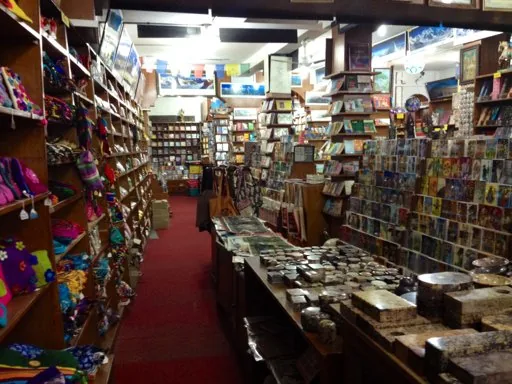 Inside Pilgrims Book House Thamel Kathmandu