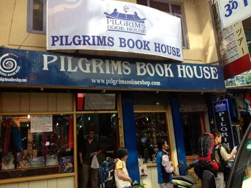 Pilgrims Book House storefront Thamel Kathmandu