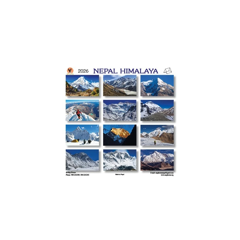 Nepal Himalaya Desktop Calendar 2026 (4.874)