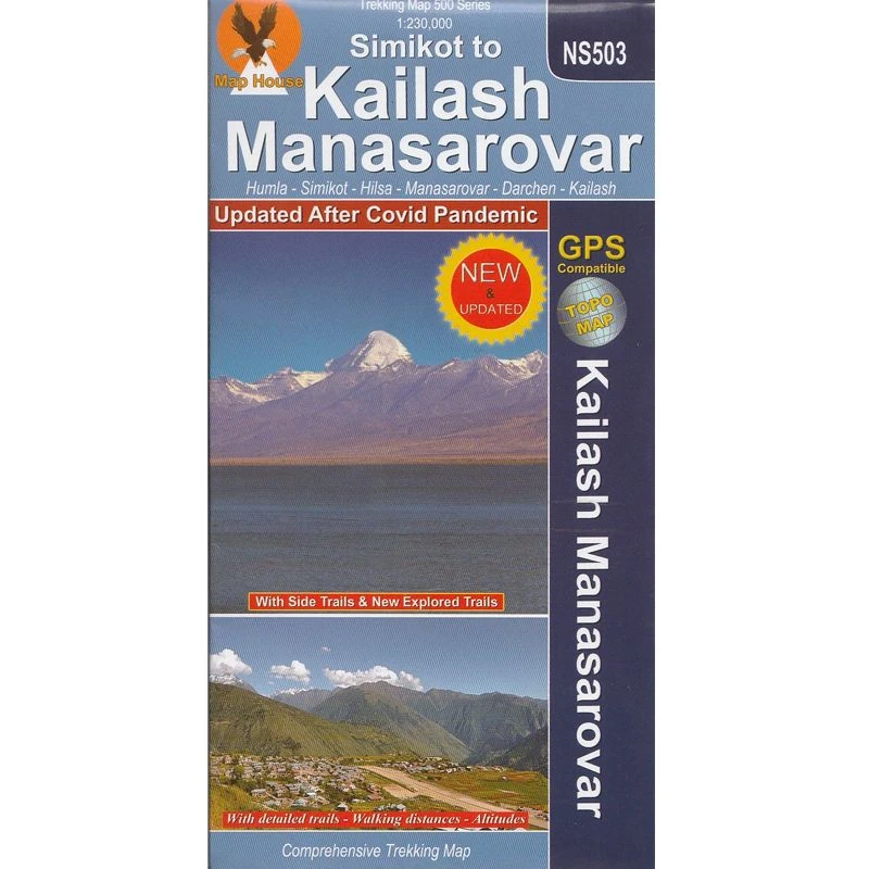 Trekking Map Simikot to Kailash Manasarovar NS503